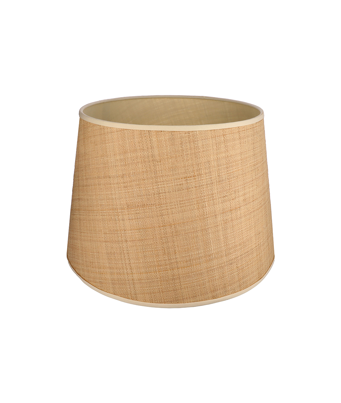 Raffia Lamp Shade Cream Trim The Little Haus