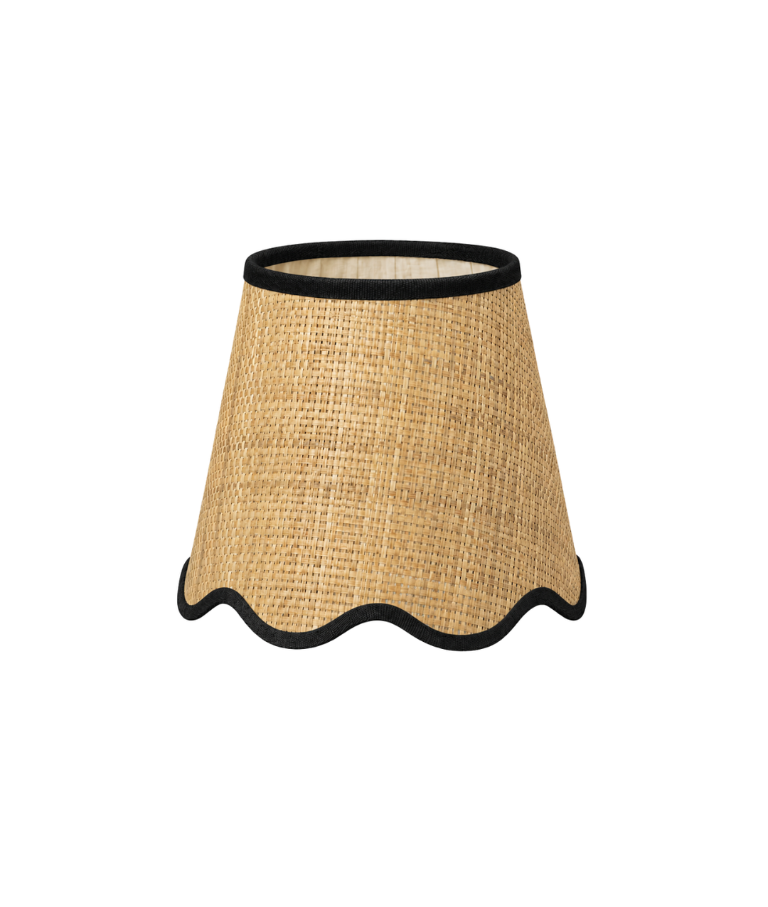 Petite Wall Light Raffia Scallop Shade