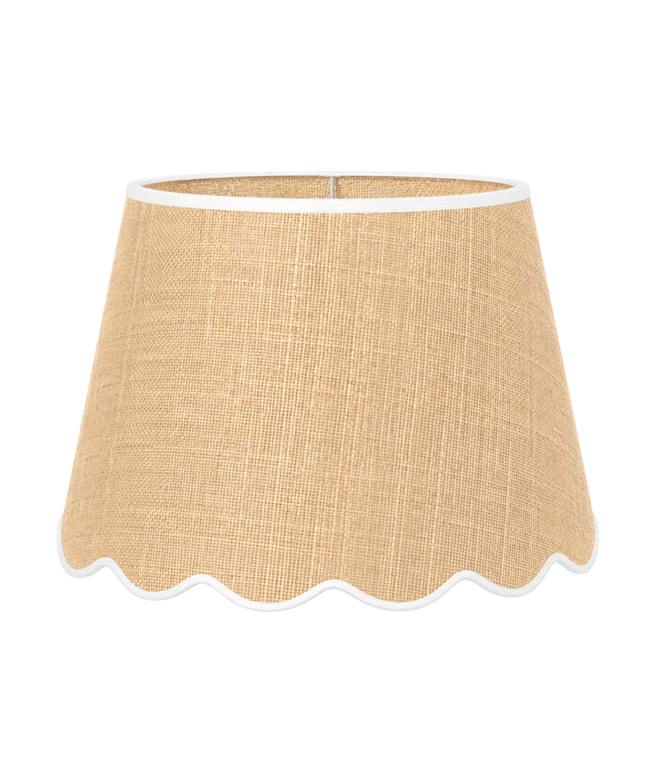Medium/Large Raffia Scallop Shade