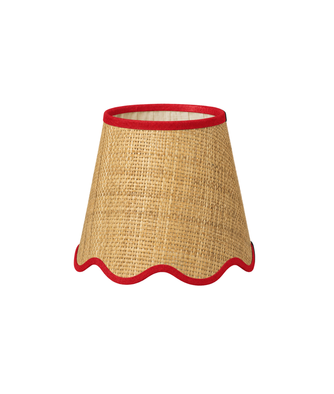 Petite Wall Light Raffia Scallop Shade