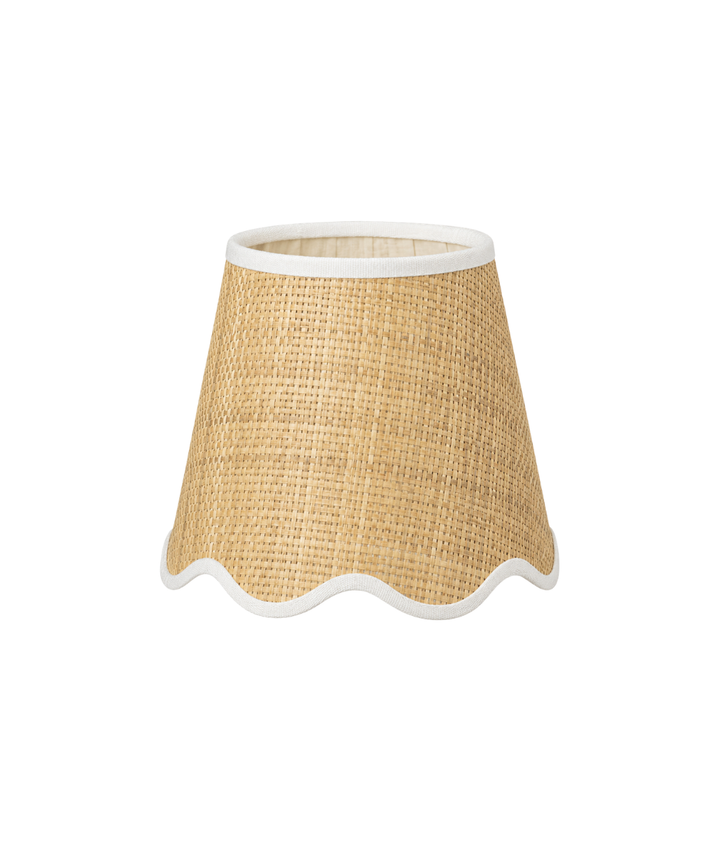 Petite Wall Light Raffia Scallop Shade