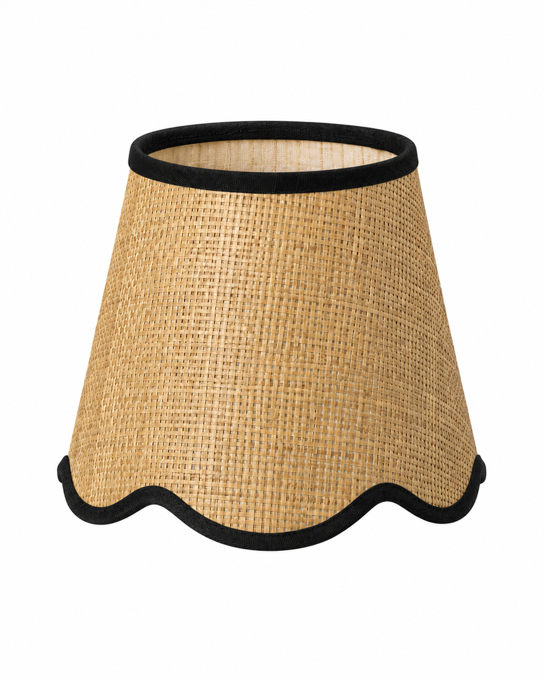 Wall Light Raffia Scallop Shade