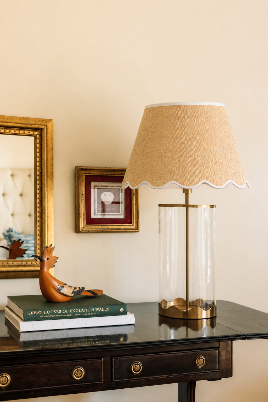 Medium/Large Raffia Scallop Shade
