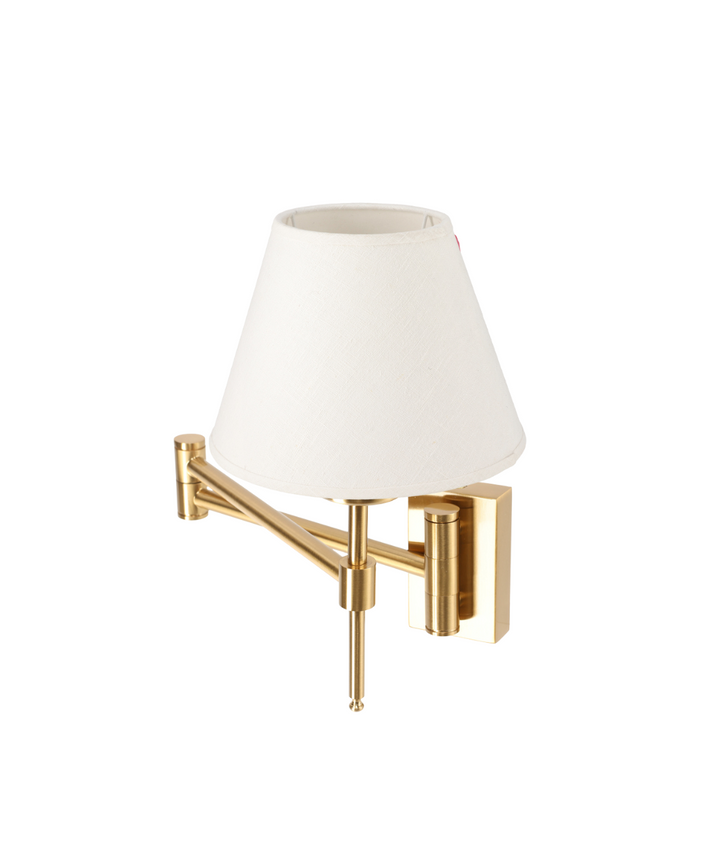 The Small Chandos with Card Shade in Brass