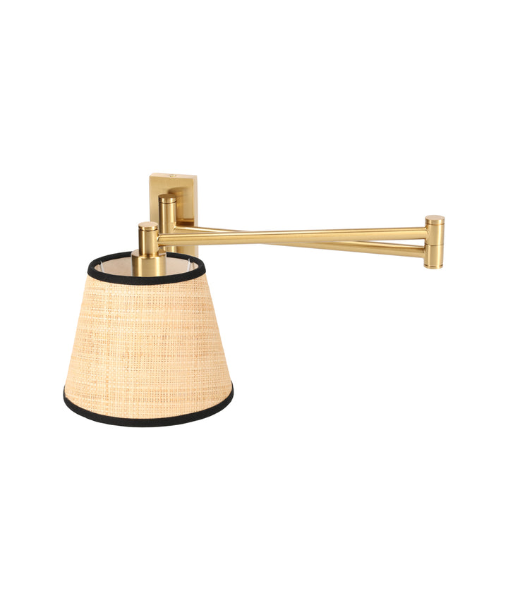 The Arlo with Card Shade in Brass