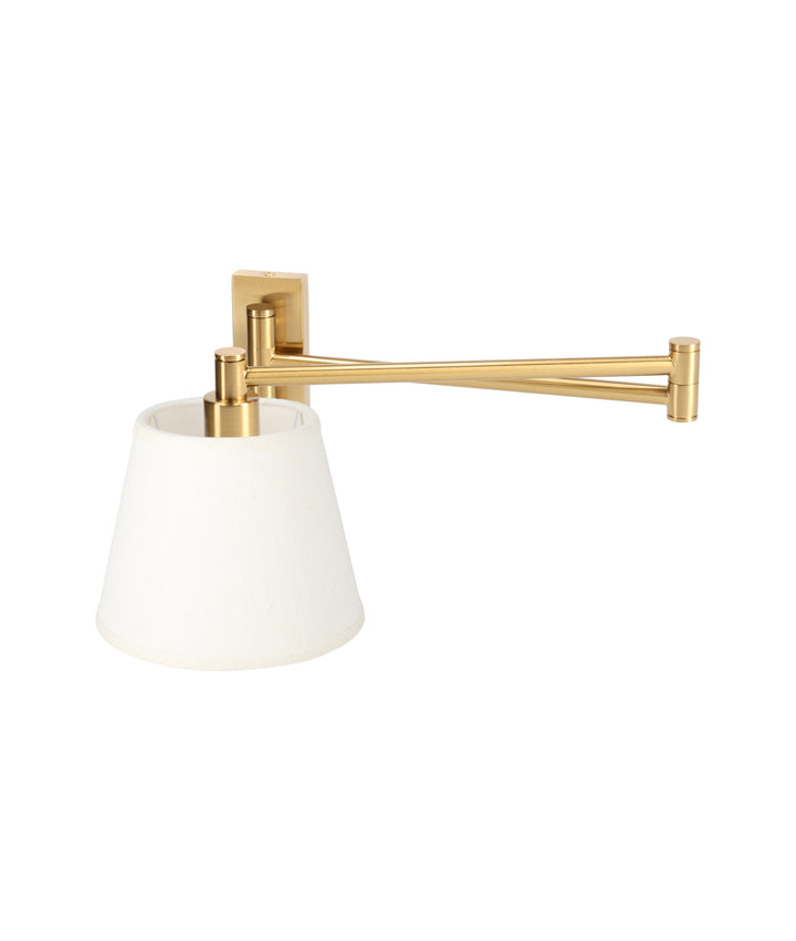 The Arlo with Card Shade in Brass