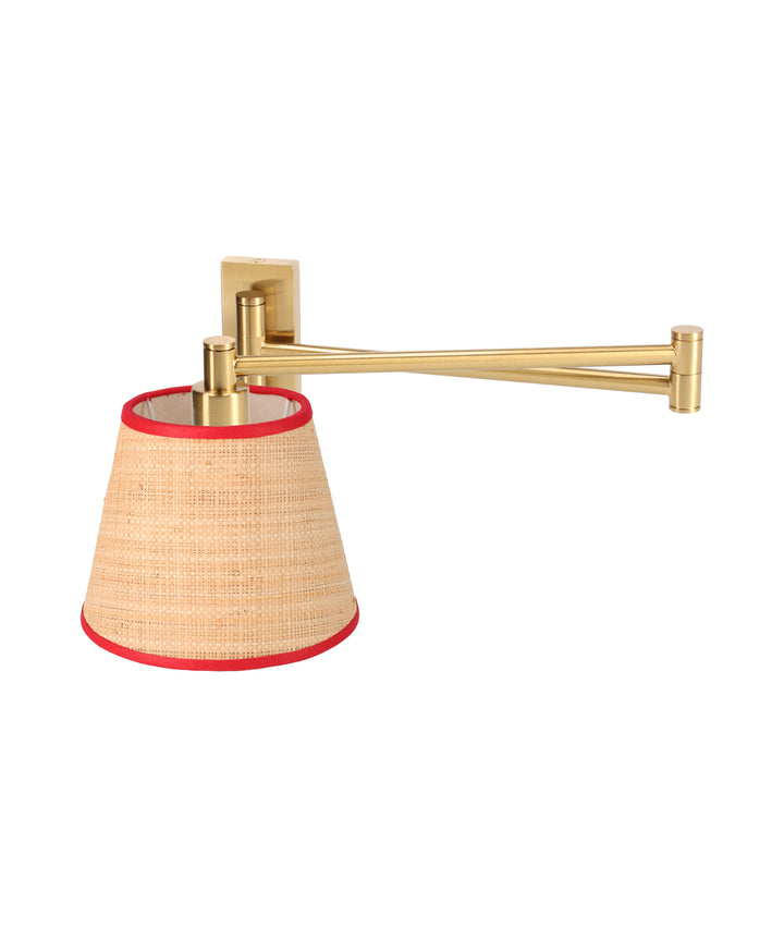 The Arlo with Card Shade in Brass