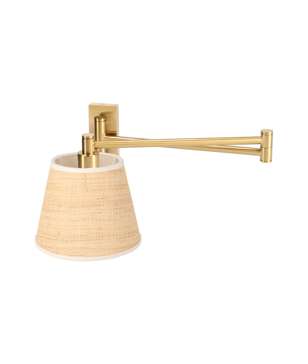 The Arlo with Card Shade in Brass