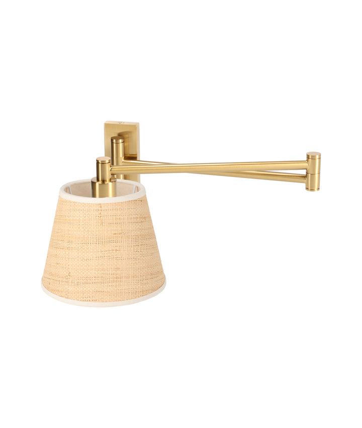 The Arlo with Card Shade in Brass