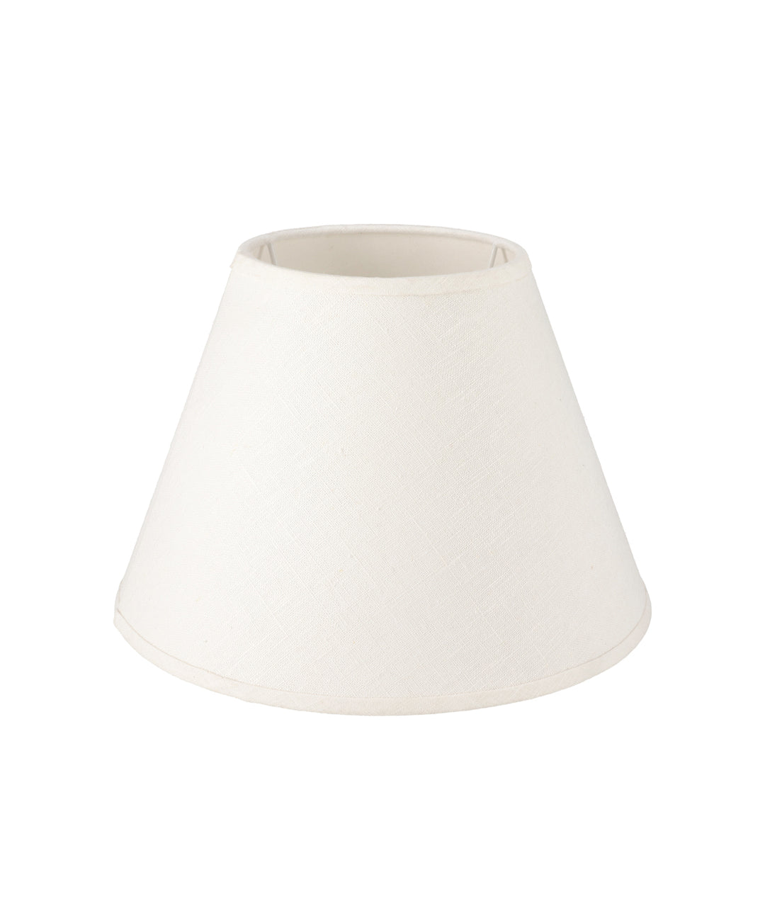 Small Empire White Linen Shade