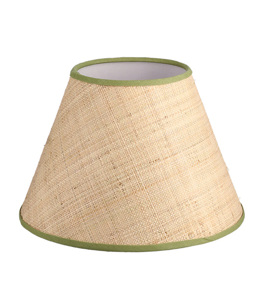 Raffia Lamp Shade - Moss Green