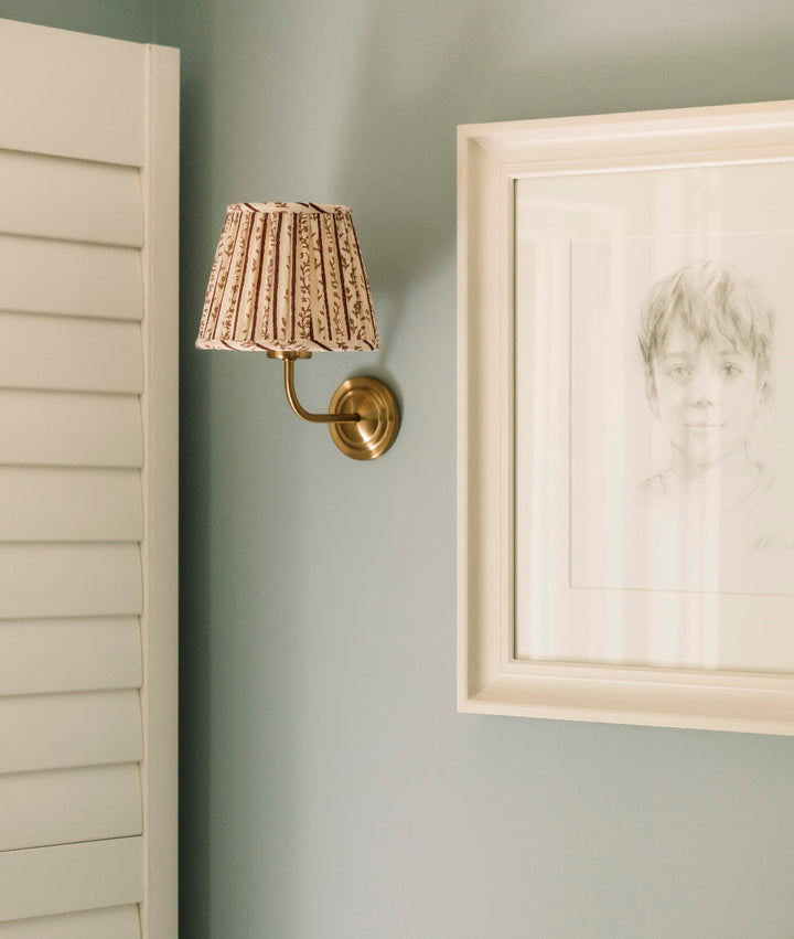 The Emily Wall Light With Gathered Shade