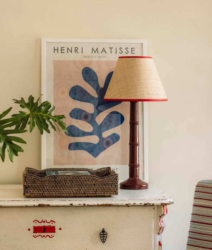 Small Empire Raffia Shade