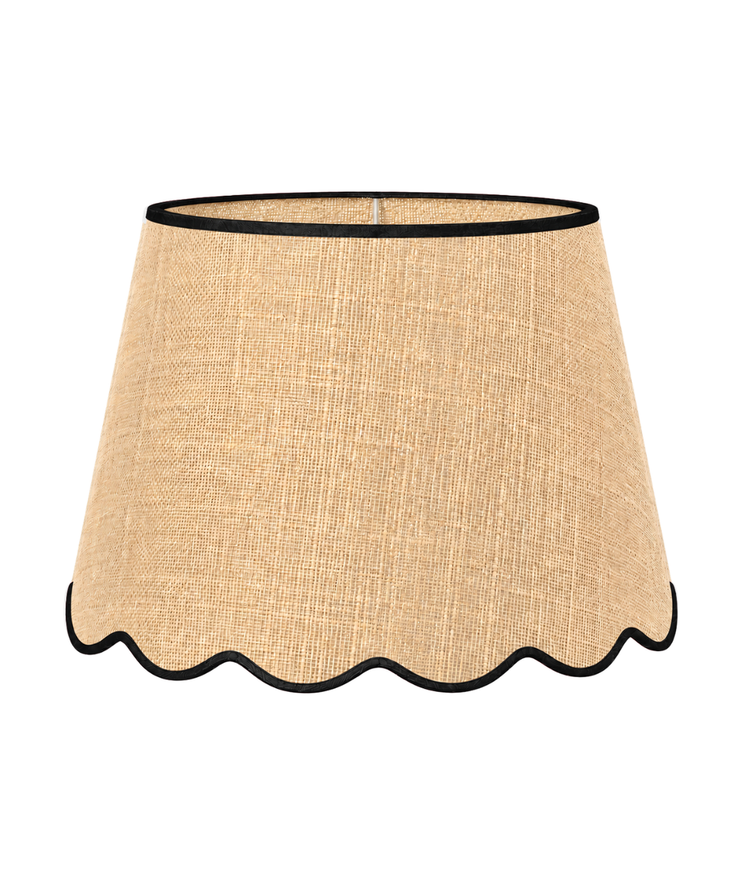 Medium/Large Raffia Scallop Shade