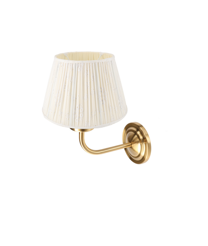The Emily Wall Light With Gathered Shade