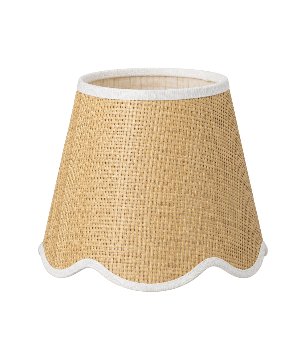 Wall Light Raffia Scallop Shade