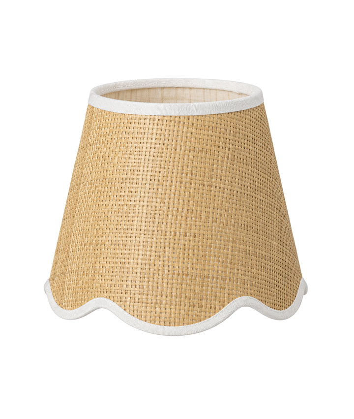 Wall Light Raffia Scallop Shade