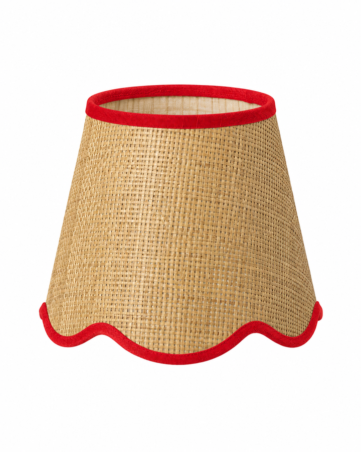 Wall Light Raffia Scallop Shade