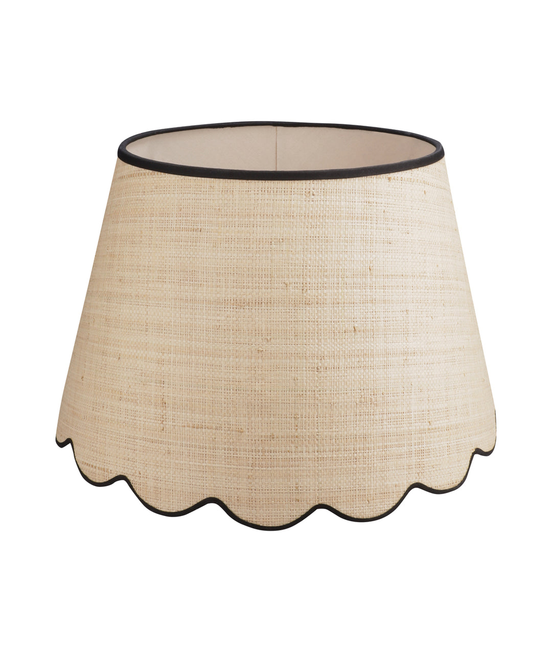 Medium/Large Raffia Scalloped Shade