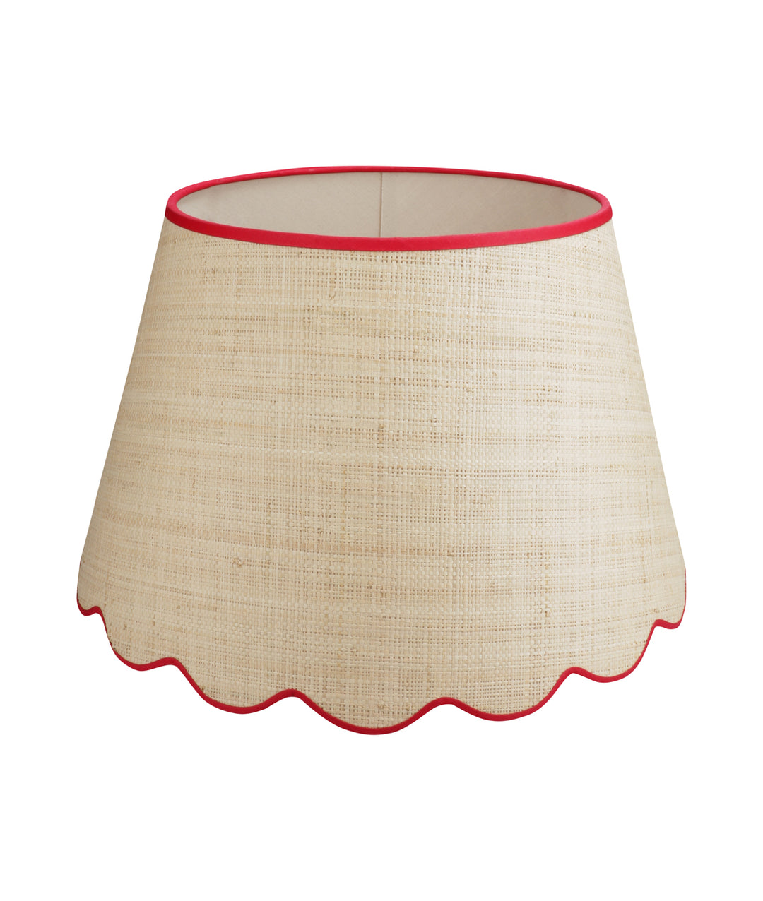 Medium/Large Raffia Scalloped Shade