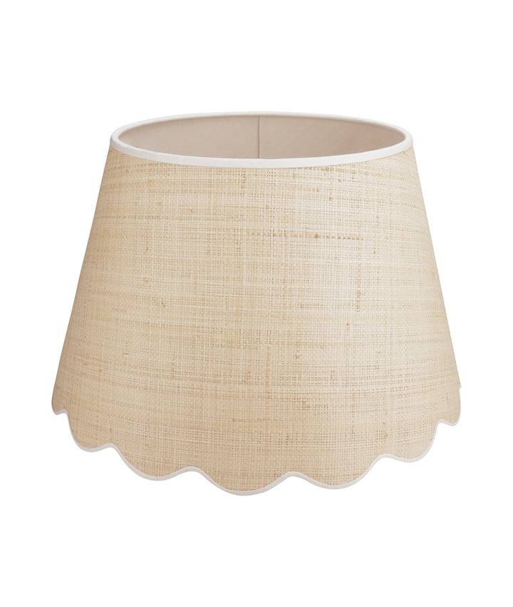Medium/Large Raffia Scalloped Shade