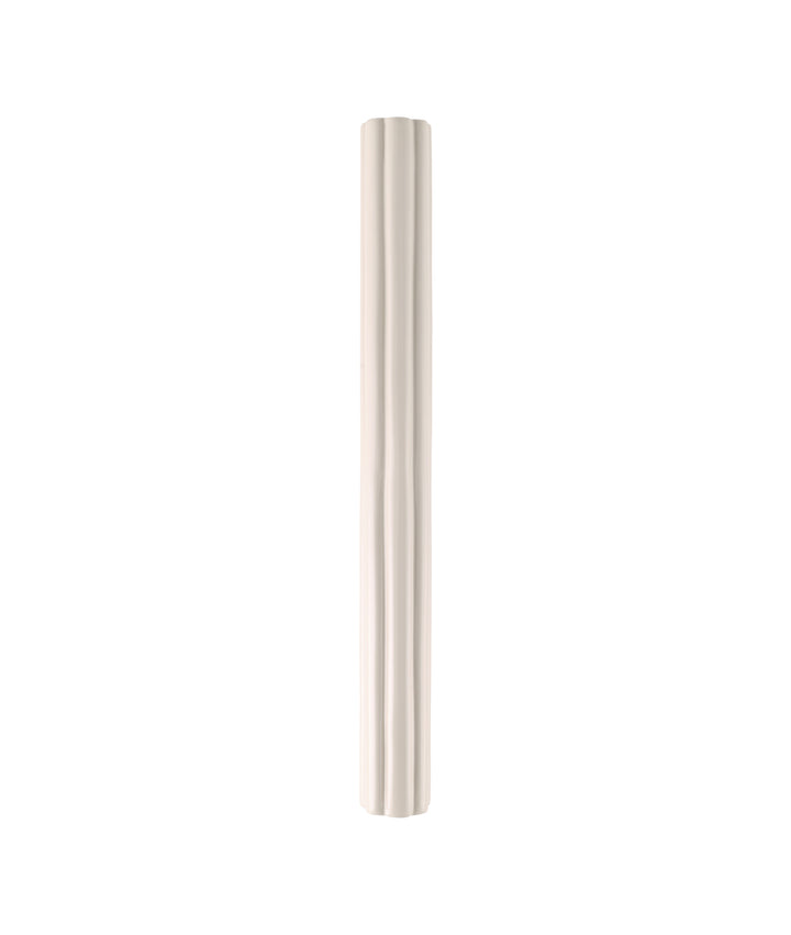 Fluted Pull Handle, Milky White