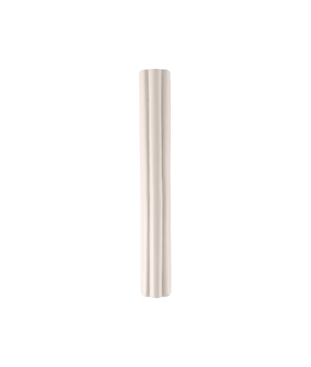 Fluted Pull Handle, Milky White
