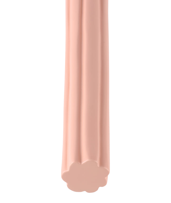 Fluted Pull Handle, Pale Pink