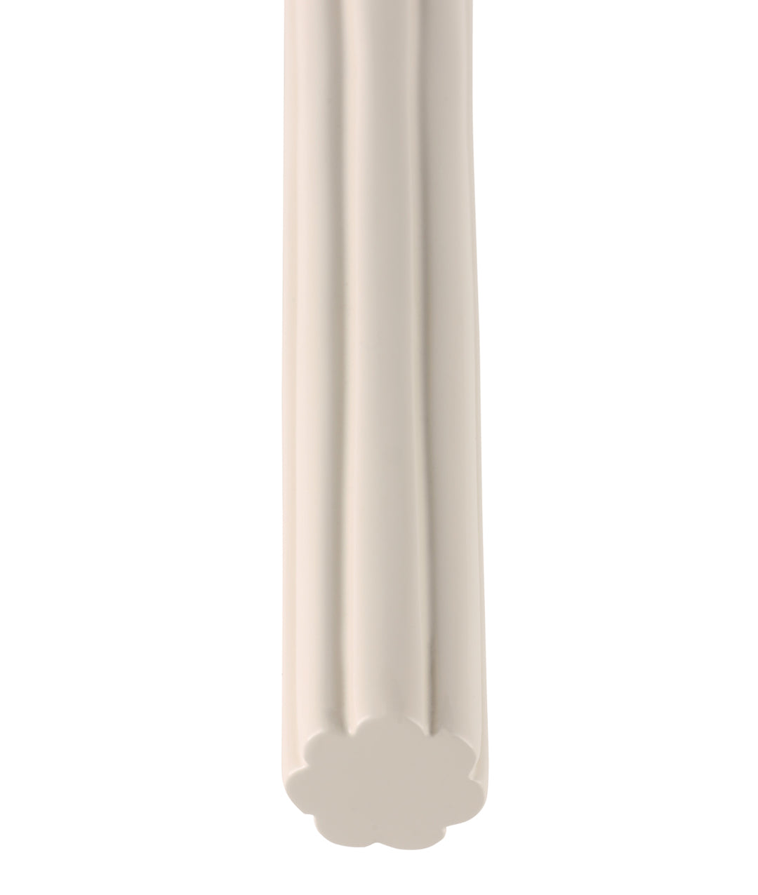 Fluted Pull Handle, Milky White