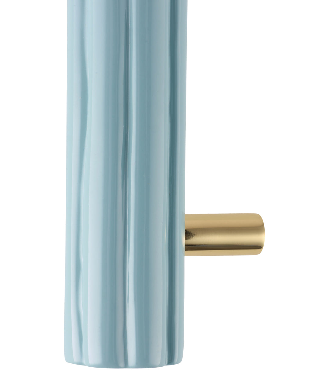 Fluted Pull Handle, Pale Blue