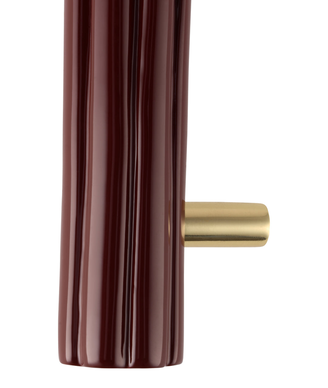 Fluted Pull Handle, Burgundy
