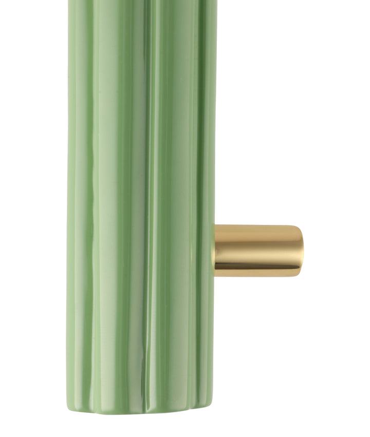 Fluted Pull Handle, Sage Green