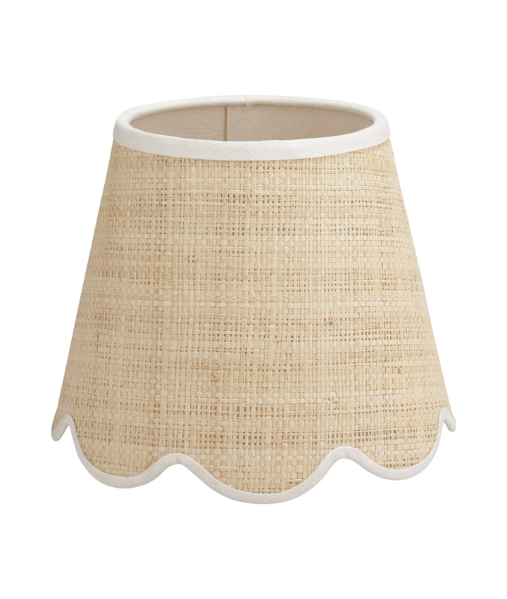 Wall Light Raffia Scalloped Shade